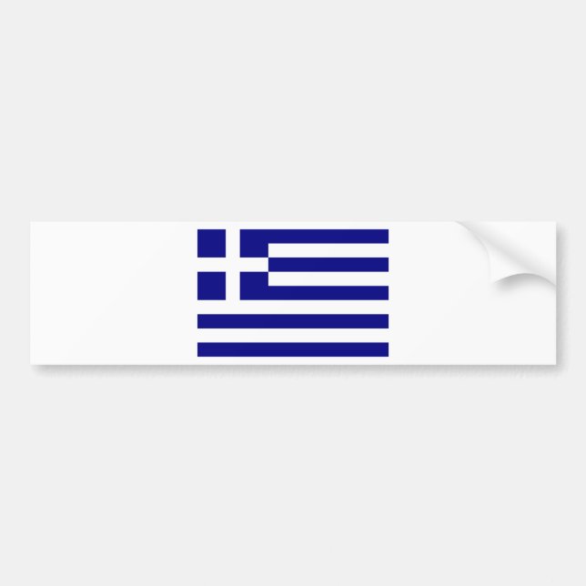 Flagge Griechenlands Autoaufkleber (Vorne)