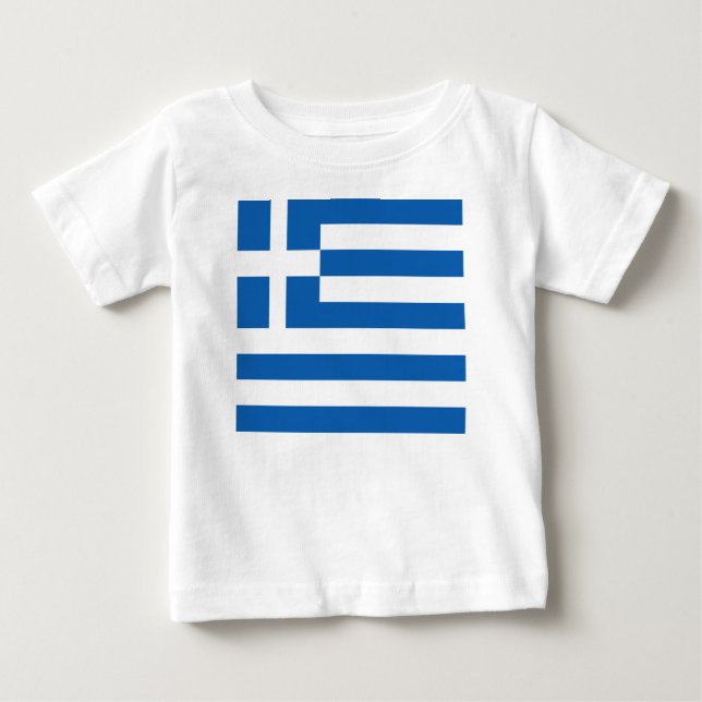 Flagge Griechenlands Baby T-shirt (Vorderseite)