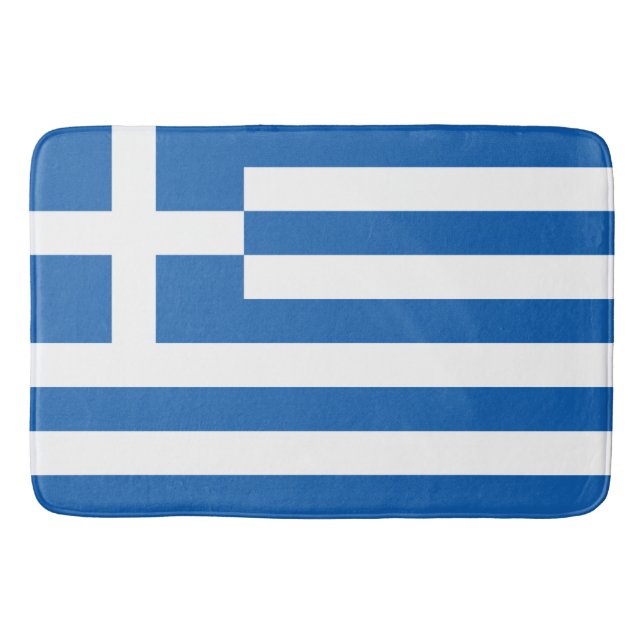 Flagge Griechenlands Badematte (Vorderseite)