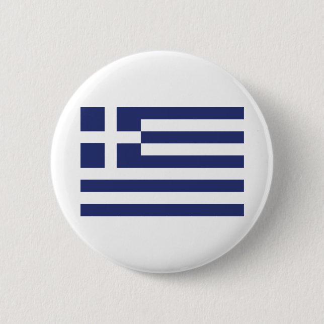 Flagge Griechenlands Button (Vorderseite)