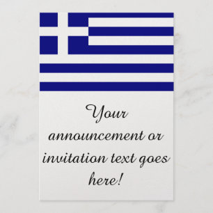 Flagge Griechenlands Einladung