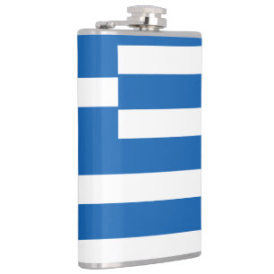 Flagge Griechenlands Flachmann