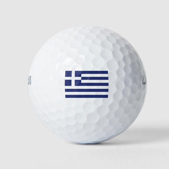 Flagge Griechenlands Golfball (Vorderseite)