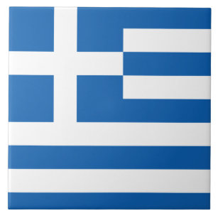 Flagge Griechenlands Keramik Tile Fliese