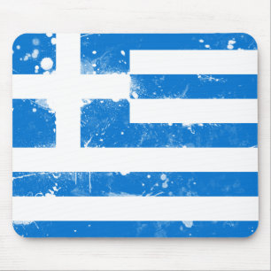 Flagge Griechenlands Mousepad