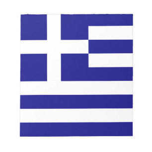 Flagge Griechenlands Notizblock