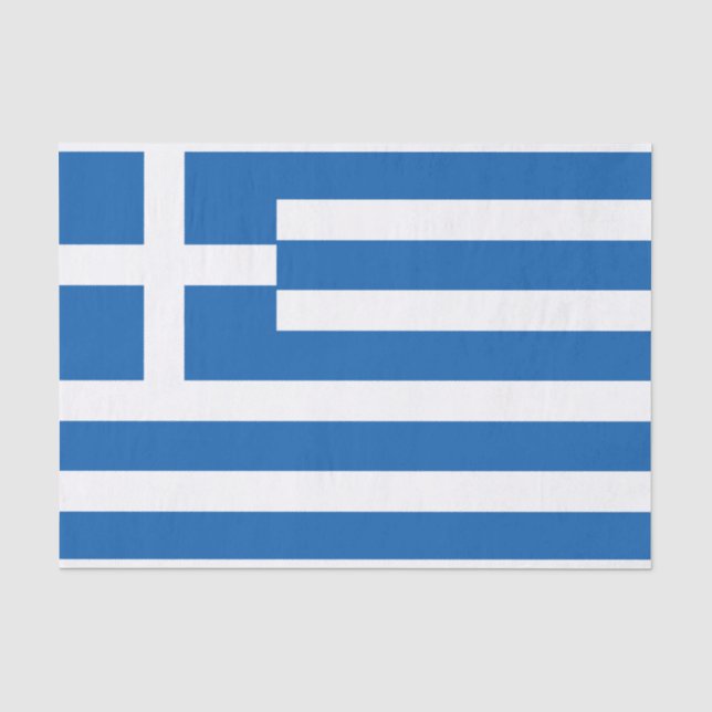Flagge Griechenlands Seidenpapier (Vorderseite)