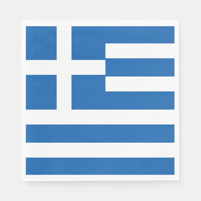 Flagge Griechenlands Serviette (Vorderseite)