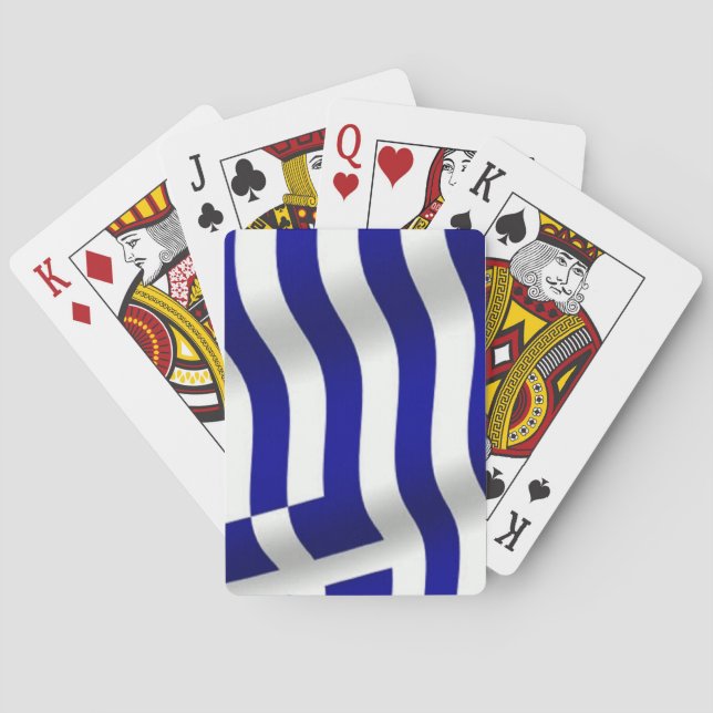 Flagge Griechenlands Spielkarten (Rückseite)