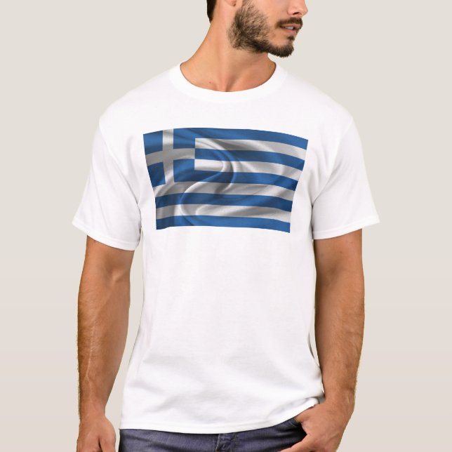 Flagge Griechenlands T-Shirt (Vorderseite)