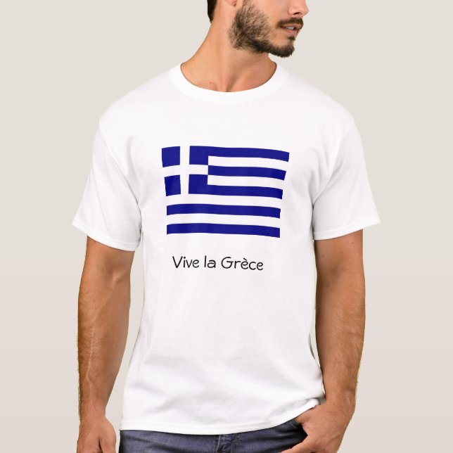 Flagge Griechenlands T-Shirt (Vorderseite)