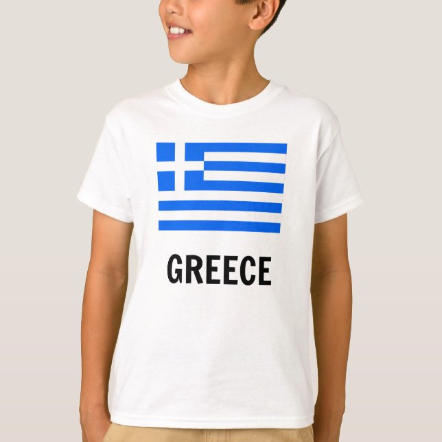 Flagge Griechenlands T-Shirt (Vorderseite)