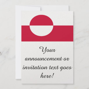 Flagge Grönlands Einladung