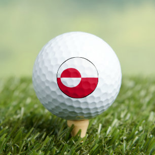 Flagge Grönlands Golfball