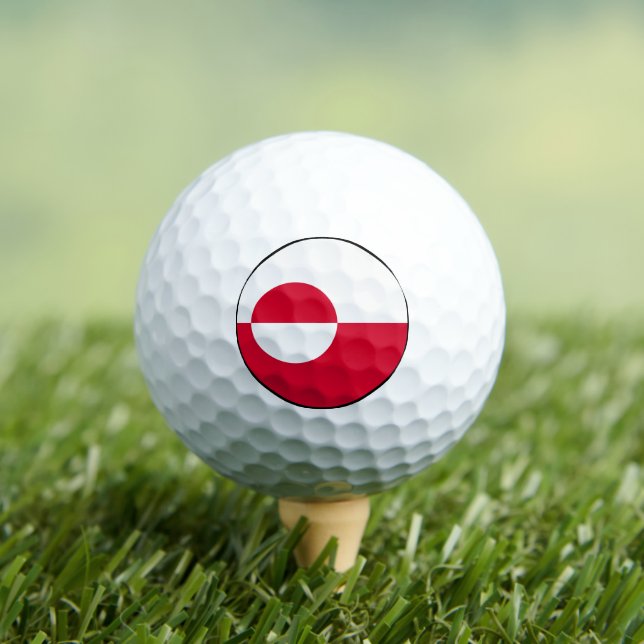 Flagge Grönlands Golfball (Insitu T-Shirt)