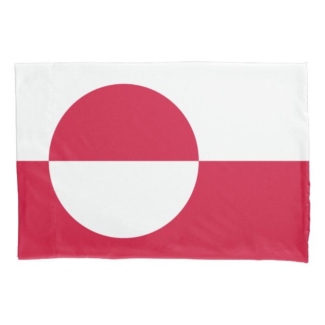 Flagge Grönlands Kissenbezug (Vorderseite)