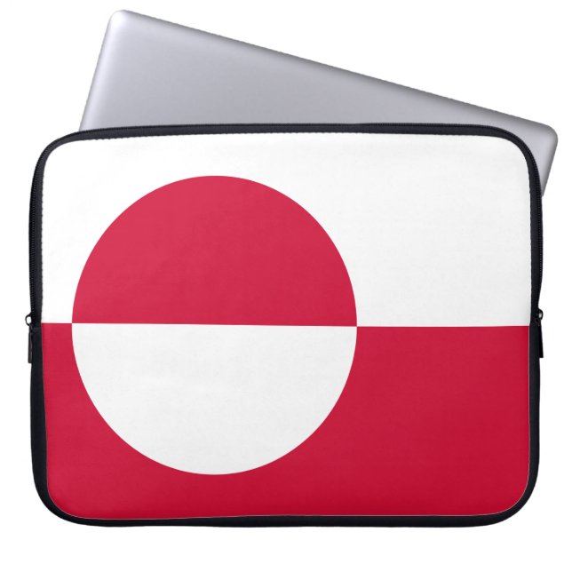 Flagge Grönlands Laptopschutzhülle (Vorderseite)