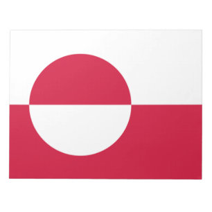 Flagge Grönlands Notizblock