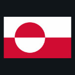 Flagge Grönlands Poster<br><div class="desc">Flagge Grönlands</div>