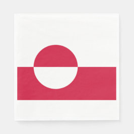 Flagge Grönlands Serviette