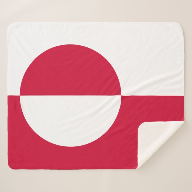 Flagge Grönlands Sherpadecke (Vorderseite (Horizontal))