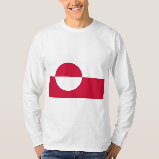 Flagge Grönlands T-Shirt (Vorderseite)