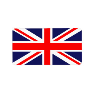Flagge Großbritanniens Adressaufkleber