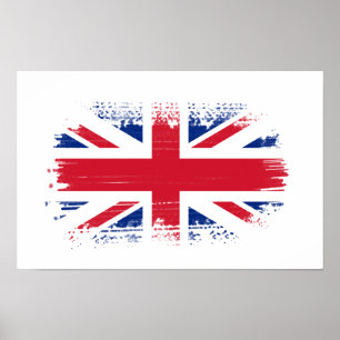Flagge Großbritanniens Poster