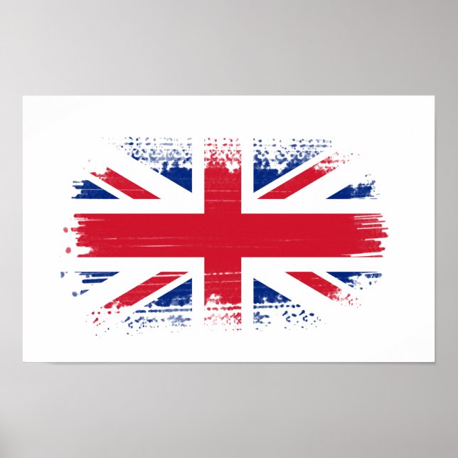 Flagge Großbritanniens Poster (Vorne)