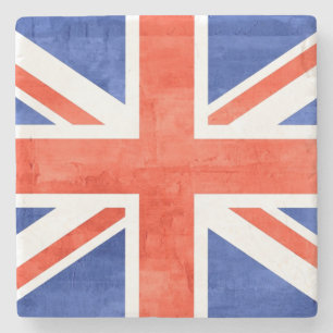 Flagge Grunge Vereinigtes Königreich Steinuntersetzer