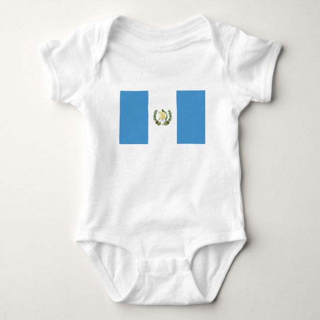 Flagge Guatemalas Baby Strampler (Vorderseite)