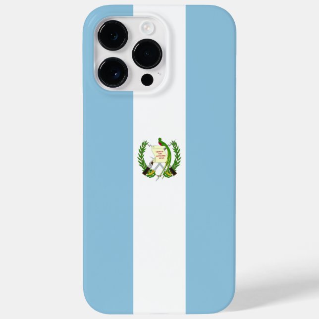 Flagge Guatemalas Case-Mate iPhone 14 Pro Max Hülle (Rückseite)