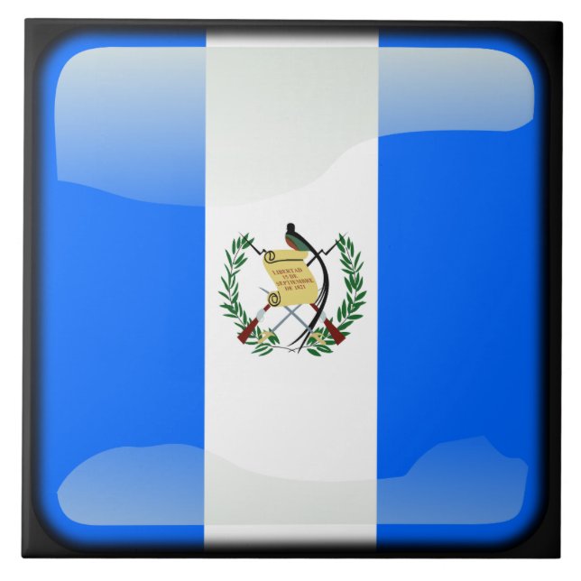 Flagge Guatemalas Fliese (Vorderseite)