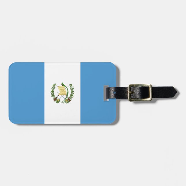 Flagge Guatemalas Gepäckanhänger (Vorderseite horizontal)