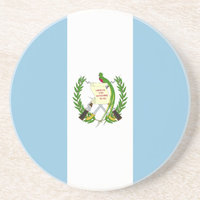 Flagge Guatemalas Getränkeuntersetzer (Vorne)