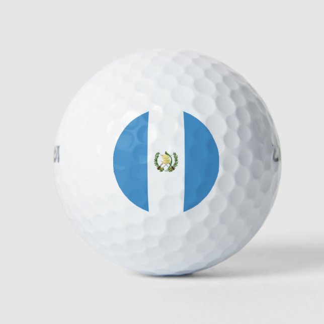 Flagge Guatemalas Golfball (Vorderseite)