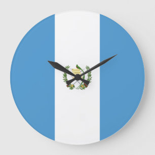 Flagge Guatemalas Große Wanduhr