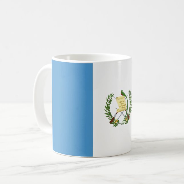 Flagge Guatemalas Kaffeetasse (Vorderseite Links)