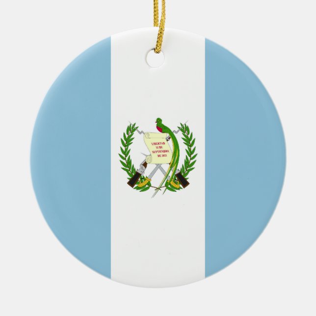 Flagge Guatemalas Keramik Ornament (Vorne)