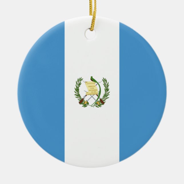 Flagge Guatemalas Keramik Ornament (Vorne)