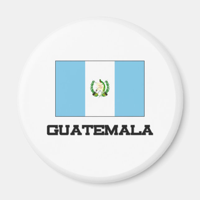Flagge Guatemalas Magnet (Vorne)