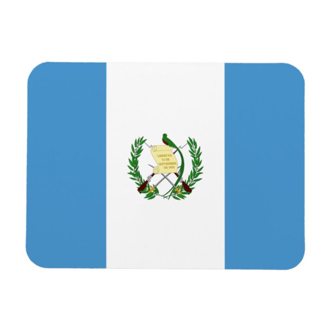 Flagge Guatemalas Magnet (Horizontal)