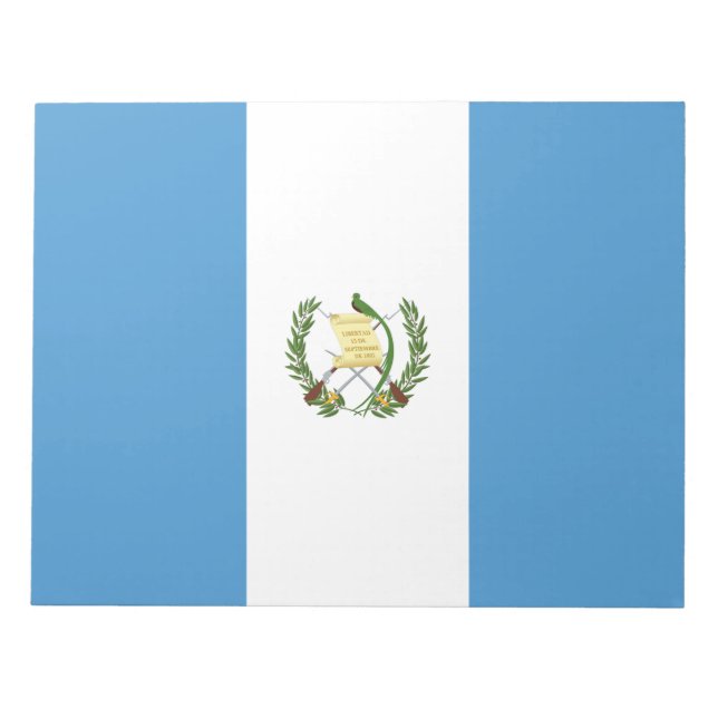Flagge Guatemalas Notizblock (Vorderseite)