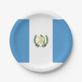 Flagge Guatemalas Pappteller