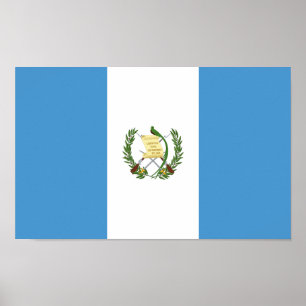 Flagge Guatemalas Poster