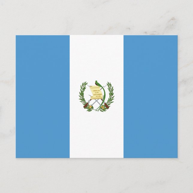 Flagge Guatemalas Postkarte (Vorderseite)
