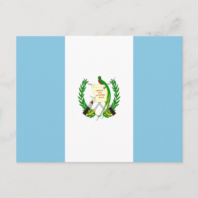 Flagge Guatemalas Postkarte (Vorderseite)