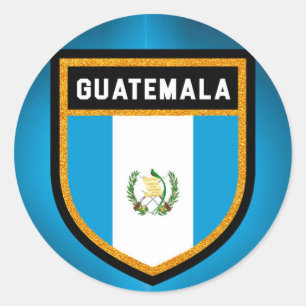 Flagge Guatemalas Runder Aufkleber