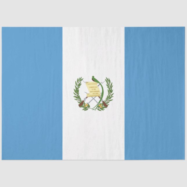 Flagge Guatemalas Seidenpapier (Vorderseite)