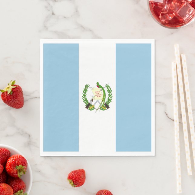 Flagge Guatemalas Serviette (Beispiel)